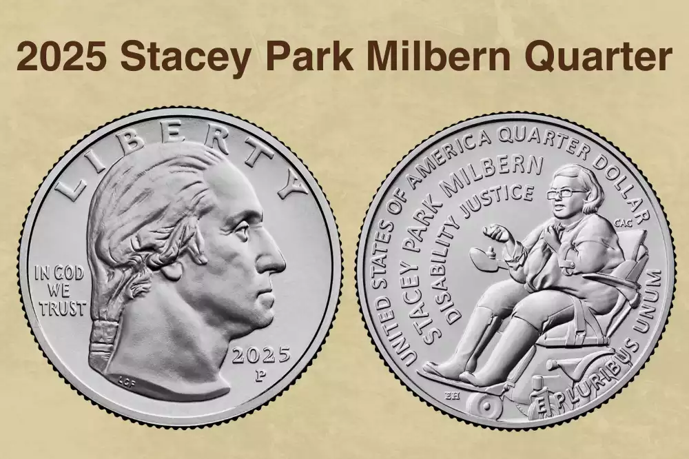 2025 Stacey Park Milbern quarter obverse and reverse showing Washington portrait and Milbern reverse design