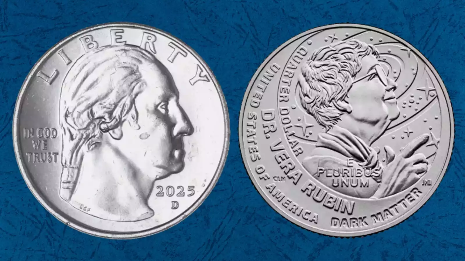 2025 quarter grading strip showing four condition tiers from worn Good to gem MS66 side by side